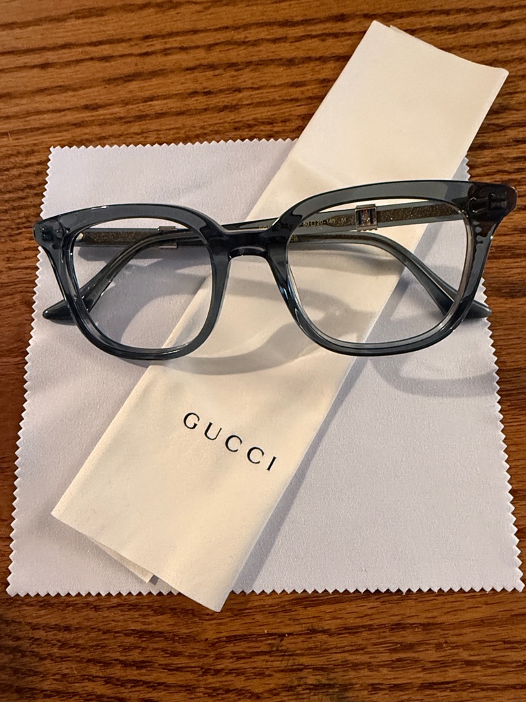 Gucci Gg1497o Color 003 Eye Size 50 Translucent Smoke Square Frame Glasses
